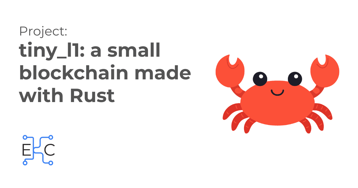 Building TinyL1: A Minimal Layer 1 Blockchain in Rust